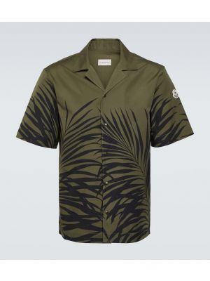Βαμβακερό πουκάμισο με σχέδιο Moncler