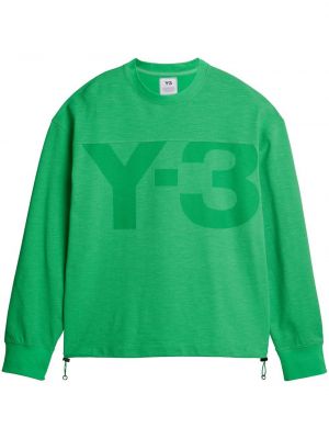 Свитшот с принтом Y-3, зеленый