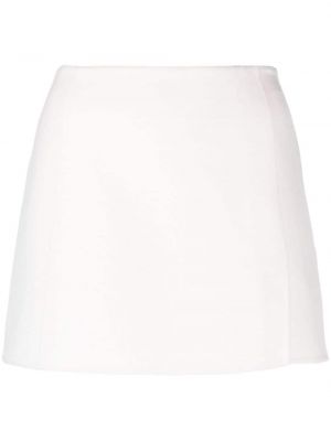 Plstěné vlněné mini sukně P.a.r.o.s.h. bílé
