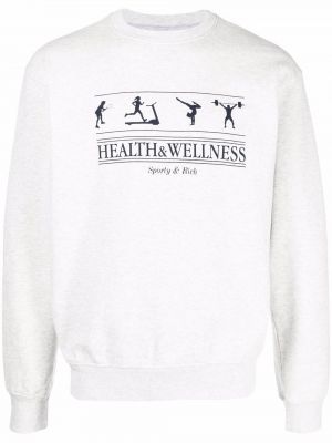 Rund hals sweatshirt Sporty & Rich grå