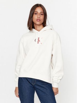 Spalvų gradiento rašto džemperis Calvin Klein Jeans balta