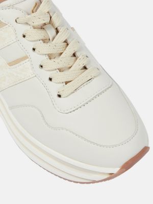 Sneakers con platform Hogan bianco