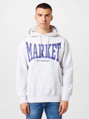 Mikina s kapucňou Market modrá