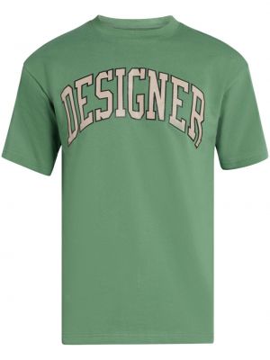 T-shirt avec imprimé slogan en coton à imprimé Market vert