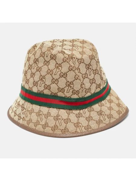 Sombrero retro Gucci Vintage marrón