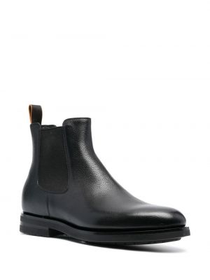 Chelsea boots en cuir Santoni noir