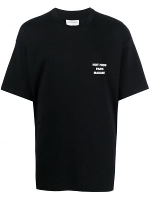 Raštuotas marškinėliai Drôle De Monsieur juoda