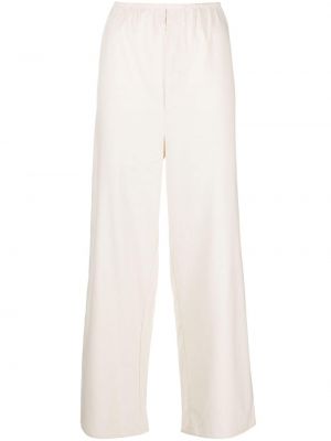 Pantaloni de mătase Baserange alb
