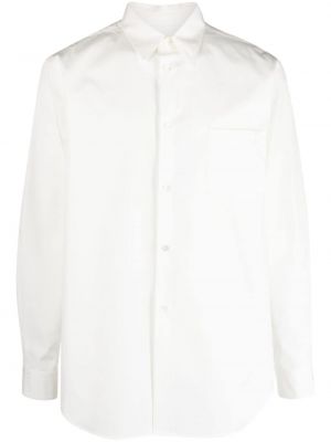 Памучна риза Bally бяло