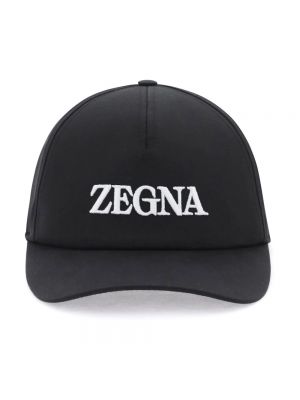 Cap mit stickerei Ermenegildo Zegna schwarz