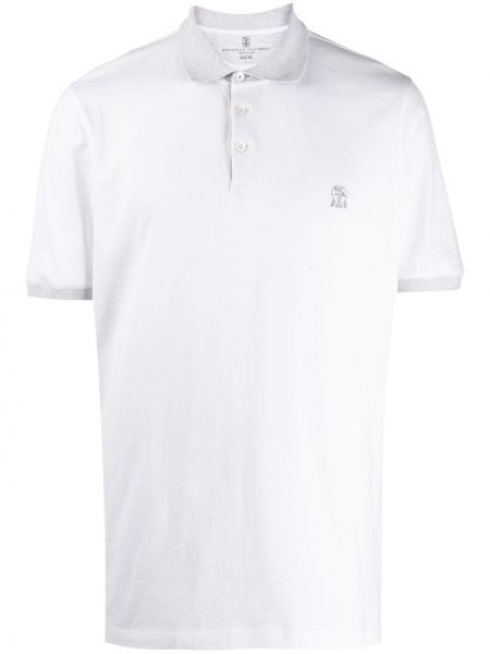 Polo Brunello Cucinelli blanco