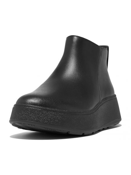 Кожаные ботинки на молнии Fitflop черные