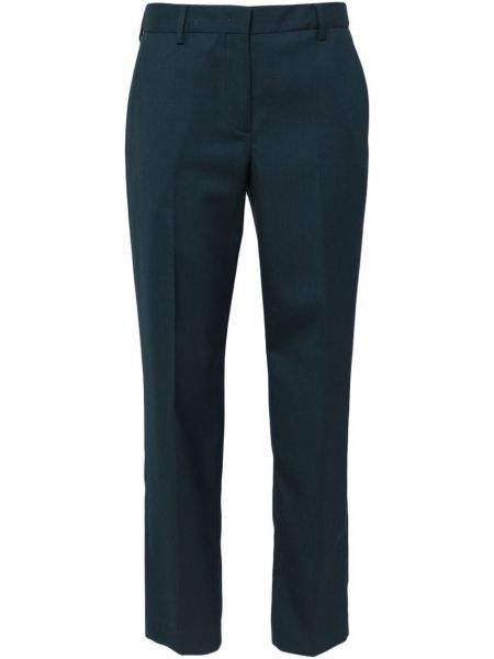 Μάλλινο παντελόνι με πιεσμένη τσάκιση Paul Smith μπλε