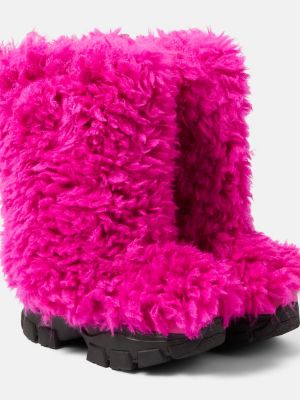 Кожа зимни обувки за сняг Goldbergh розово