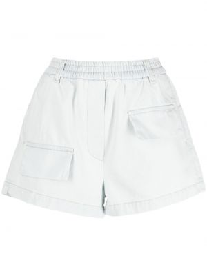 Shorts aus baumwoll Tela blau