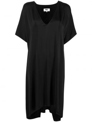 V-hals dress Mm6 Maison Margiela svart