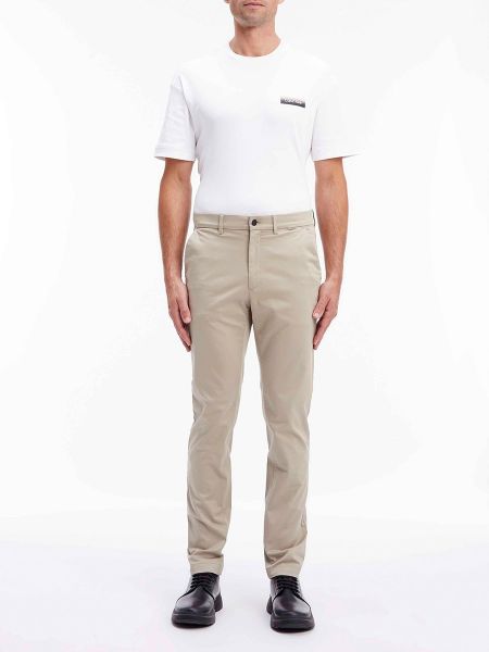 Pantalones chinos slim fit Calvin Klein marrón