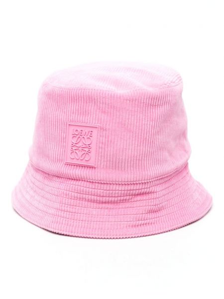 Samt kapa Loewe ružičasta