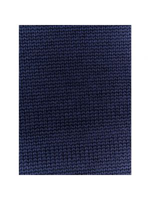 Jersey cuello alto de lana de lana merino de tela jersey Roberto Collina azul