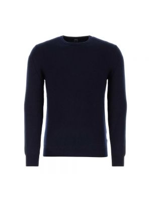 Sweter z kaszmiru Fedeli niebieski