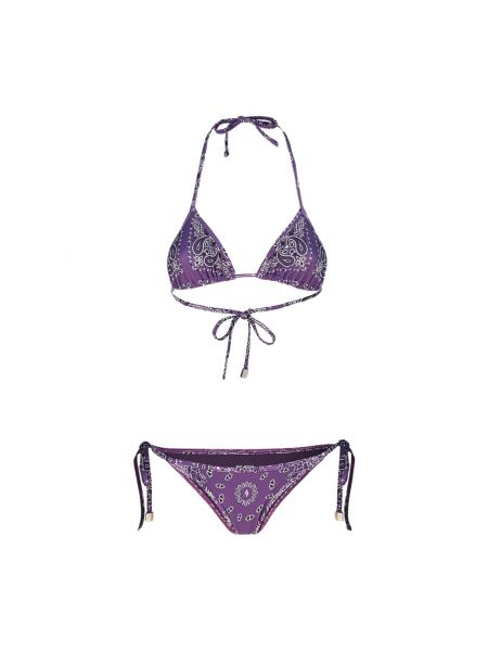 Bikini mit print The Attico lila