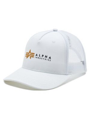 Šiltovka Alpha Industries biela