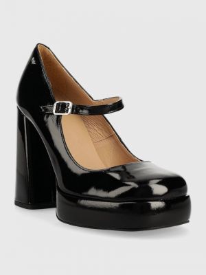 Шкіряні туфлі Wojas чорні