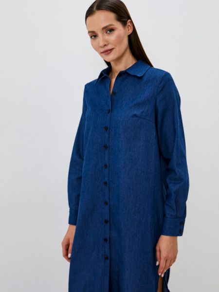 Платье-рубашка Belucci синее
