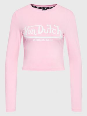 Majica slim fit Von Dutch ružičasta