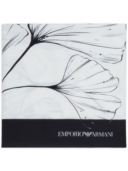 Fular din șifon cu model floral cu imagine Emporio Armani