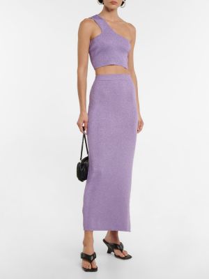 Falda larga de punto Dodo Bar Or violeta