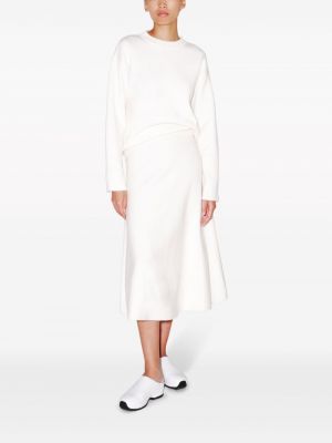 Midi sukně Rosetta Getty bílé