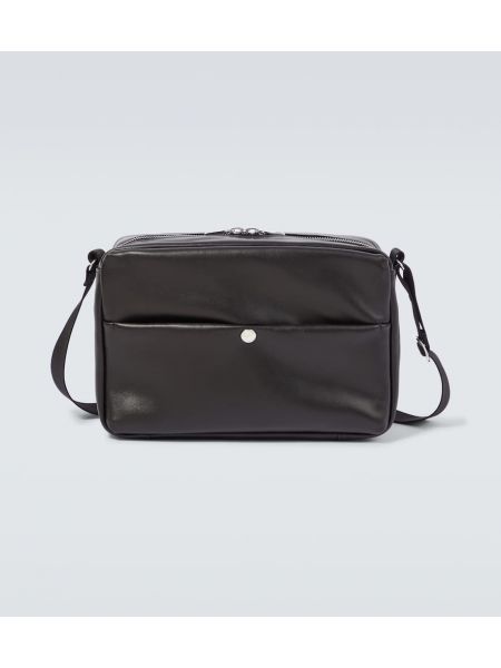 Lær crossbody bag Our Legacy svart