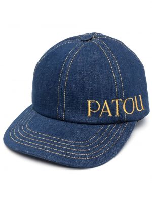 Tikitud nokamüts Patou sinine