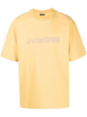 Тениска бродирана Jacquemus жълто