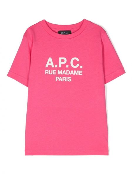 T-shirt för tjejer A.p.c. Kids rosa