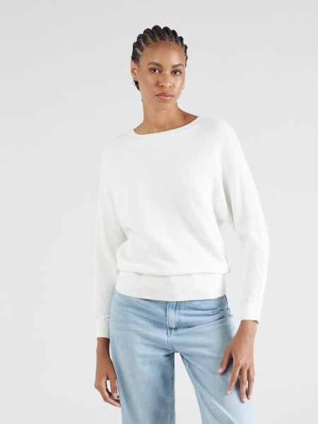 Пуловер S.oliver бяло