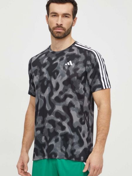 Majica s printom kratki rukavi Adidas Performance siva