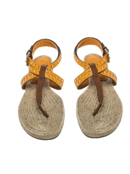 Sandały trekkingowe skórzane Burberry Vintage brązowe