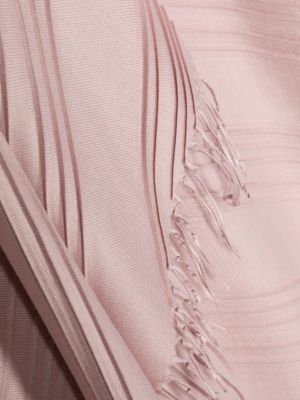 Schal mit fransen mit plisseefalten Emporio Armani pink