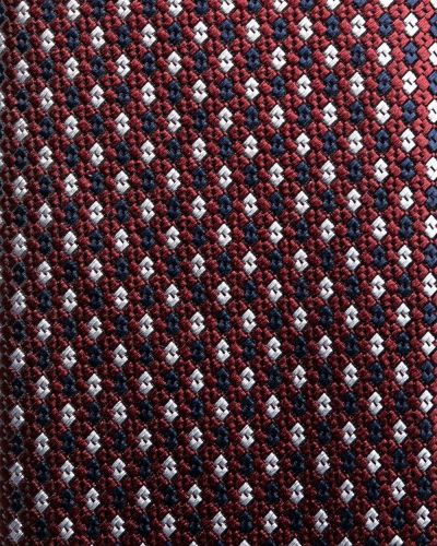 Corbata con estampado geométrico Ermenegildo Zegna rojo