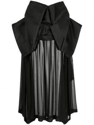 Průsvitné šaty Comme Des Garçons černé