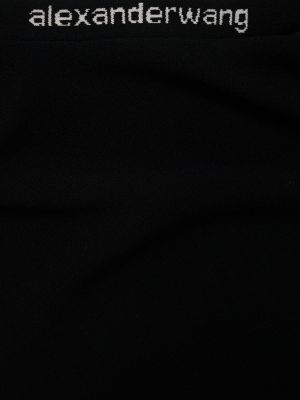 Viszkóz mini ruha Alexander Wang fekete