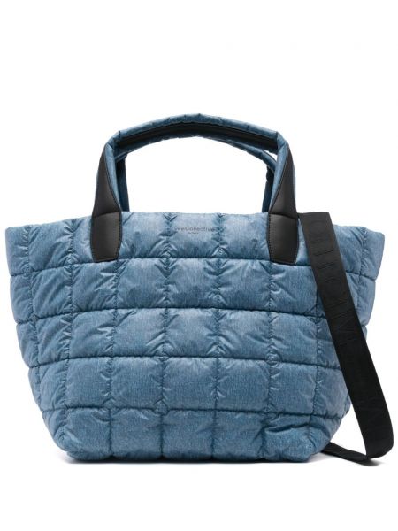 Gesteppte tasche Veecollective blau