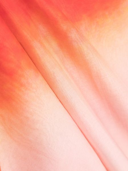 Sciarpa di seta di cotone con stampa Alexander Mcqueen rosa
