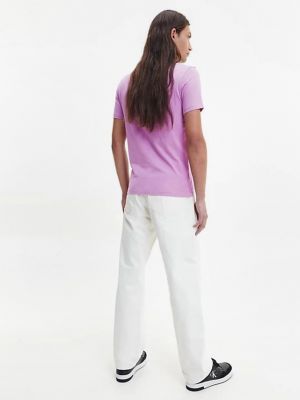 Tričko Calvin Klein Jeans fialové