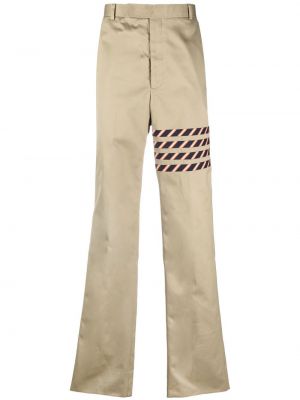 Pantaloni chino a righe Thom Browne marrone
