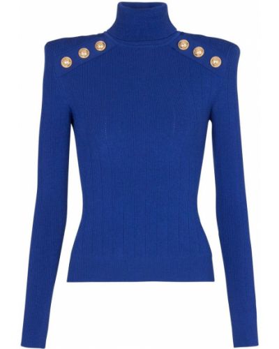 Пуловер Balmain синьо