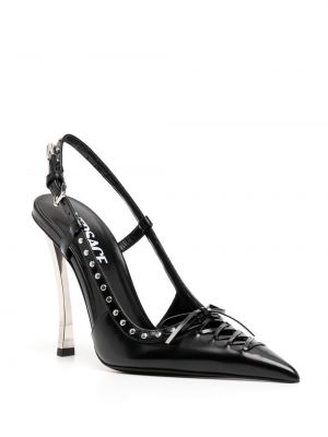 Escarpins à lacets Versace noir