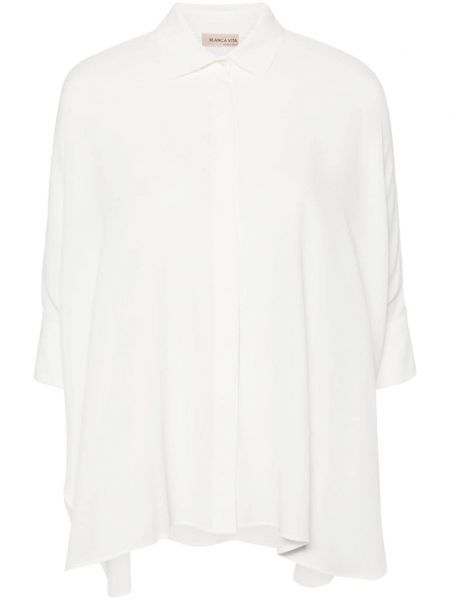 Košulja od šifona od krep Blanca Vita bijela
